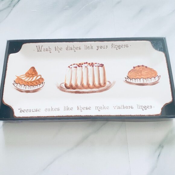 BNIB Dutch Design Collection and SOLIDS - Desert Platter Cake Pastries Dish - Picture 1 of 4